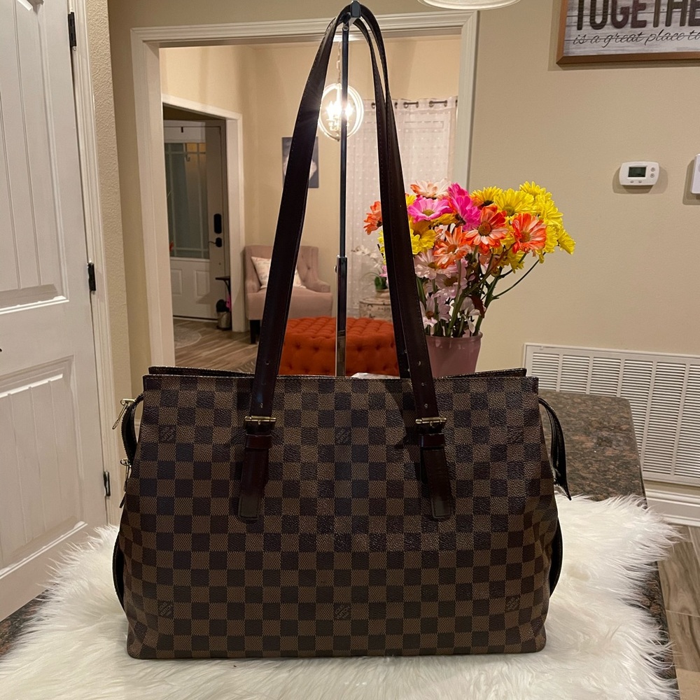 Louis Vuitton Chelsea Shoulder Bag Damier Ebene